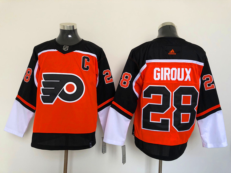 Men's Philadelphia Flyers Claude Giroux #28 Orange Jersey